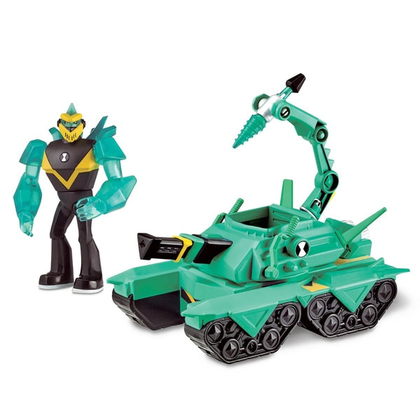 Ben 10 Transforming Vehicle With Figure - Diamond Head Power Tank For Cheap